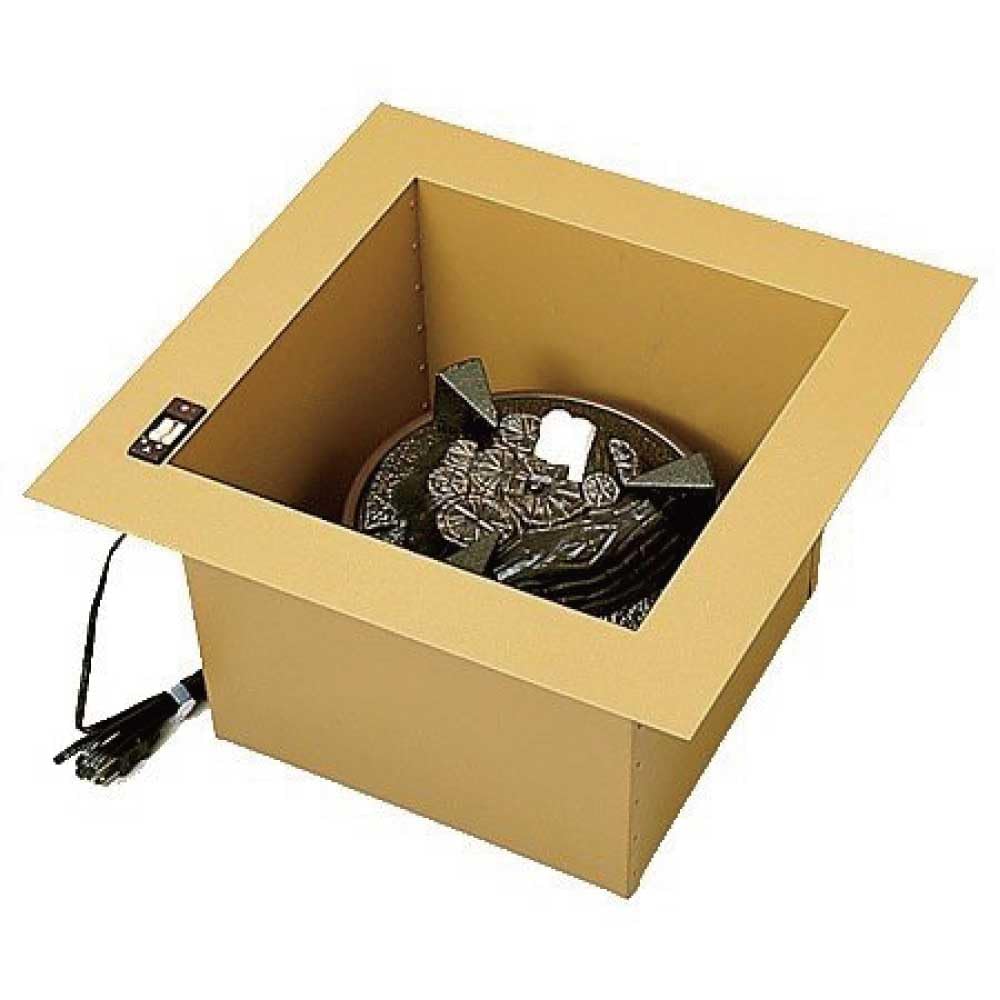 Amazon.co.jp : YU-602 ヤマキ電熱器 炉壇 【裏】炉色 電気炭付 強弱